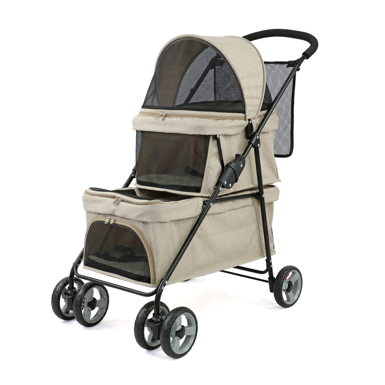 Double layer pet stroller